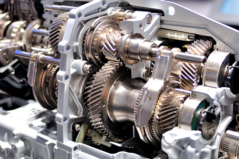 Querschnitt eines PKW-Getriebes